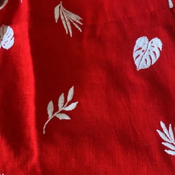 Ann Taylor The Embroidered Wide Leg Crop Pant size 8 - Picture 10 of 10